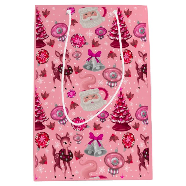 Vintage Christmas Gift Bag (Front)