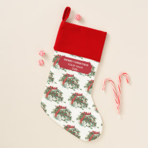 Vintage Christmas Gift Holiday Name Year Stocking
