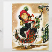 Vintage Christmas Girl (Front/Back)