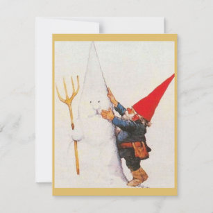 gnome christmas cards zazzle