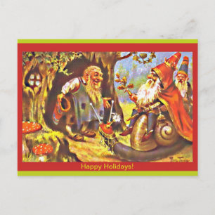 Vintage Christmas Gnomes Postcard (copy) by Thiele