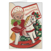 Vintage Christmas Granddaughter Card (Front)