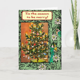 Tree Craft Christmas Cards Zazzle