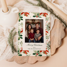 Vintage Christmas Greenery Pattern