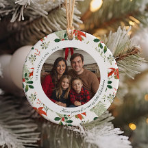 Vintage Christmas Greenery Pattern Photo