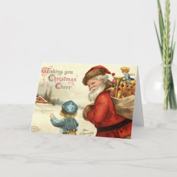 Vintage Christmas Greeting Card by SharCanMakeit at Zazzle