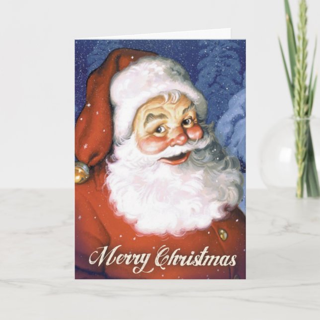 VINTAGE CHRISTMAS GREETING CARD (Front)