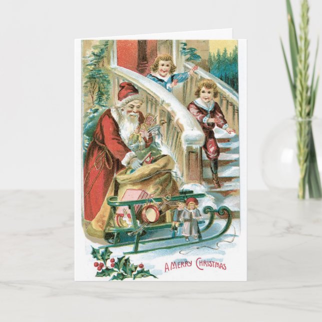Vintage Christmas Greeting Card (Front)