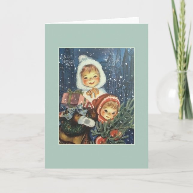 Vintage Christmas Greeting Card (Front)