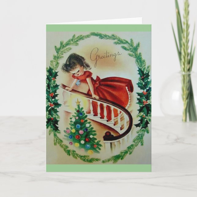 Vintage Christmas Greeting Card (Front)