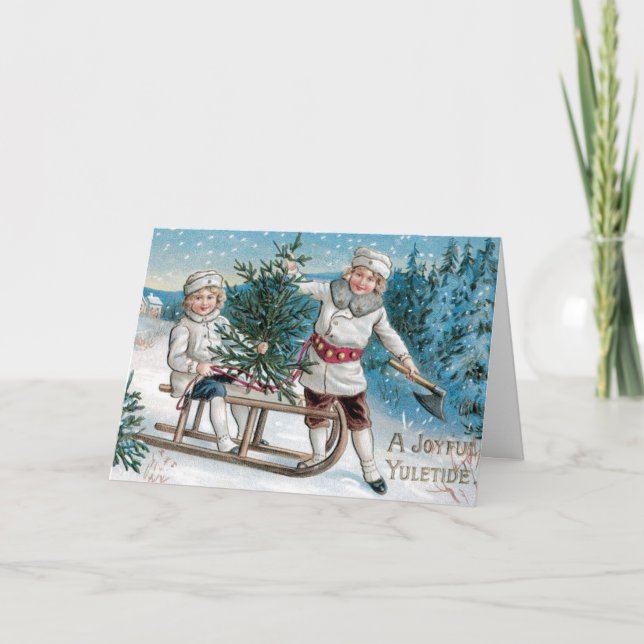 Vintage Christmas Greeting Card (Front)