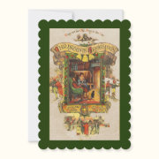 Vintage Christmas Greeting Party Invitation