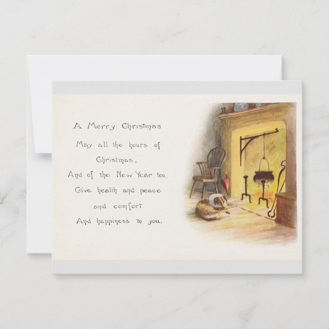 Vintage Christmas Greetings Card (Front)