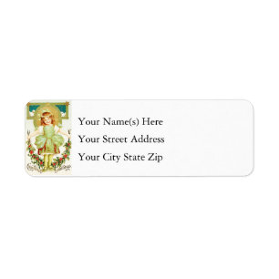 Vintage Christmas Greetings Label