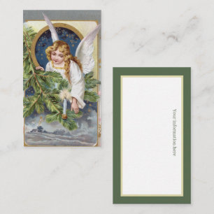vintage Christmas Holiday Angel Business Card