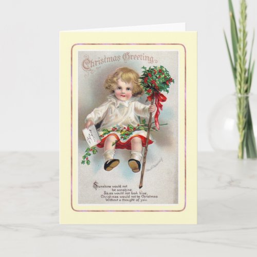 Vintage Christmas Holiday Card