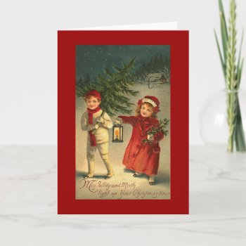 Vintage Christmas Holiday Card by vintagecreations at Zazzle