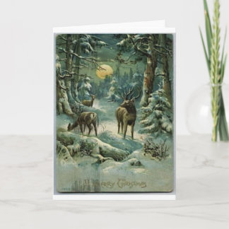 Vintage Christmas Holiday Card