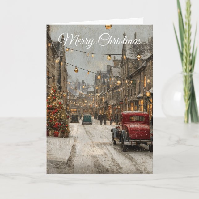 Vintage Christmas Holiday Card (Front)