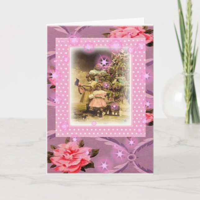 Vintage Christmas.. Holiday Card (Front)