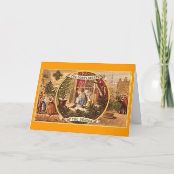 Vintage Christmas Holiday Card by vintagecreations at Zazzle