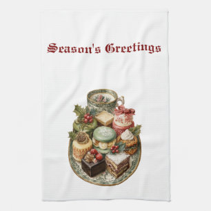 Vintage Christmas Holiday Kitchen Towel