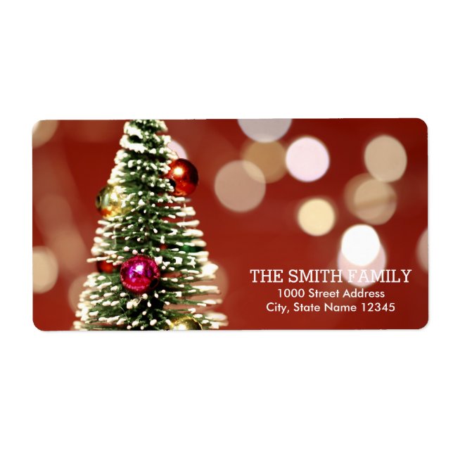 Vintage Christmas Holiday Label (Front)