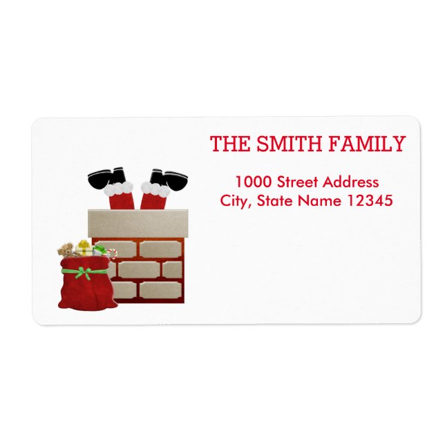 Vintage Christmas Holiday Label (Front)