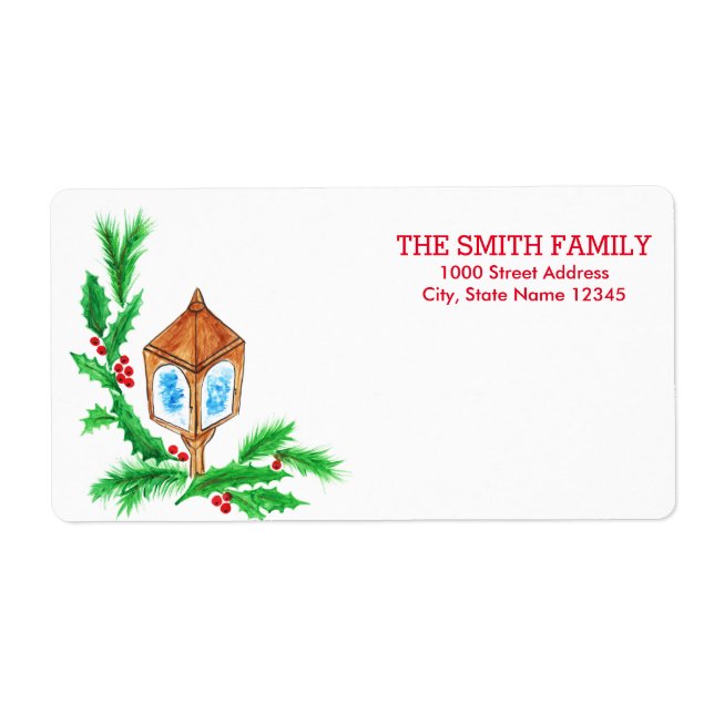 Vintage Christmas Holiday Label (Front)