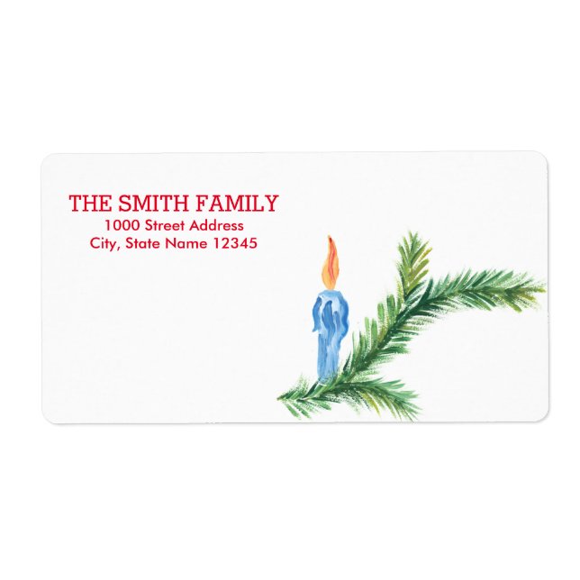 Vintage Christmas Holiday Label (Front)