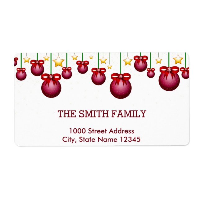 Vintage Christmas Holiday Label (Front)