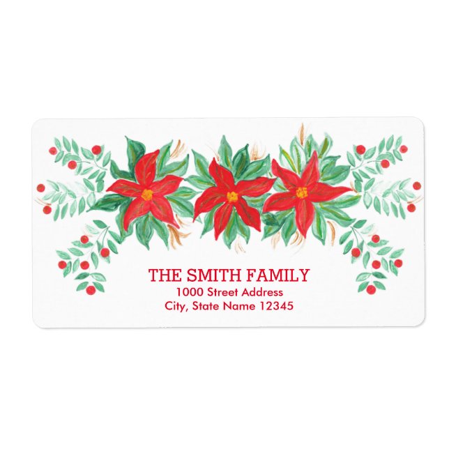 Vintage Christmas Holiday Label (Front)