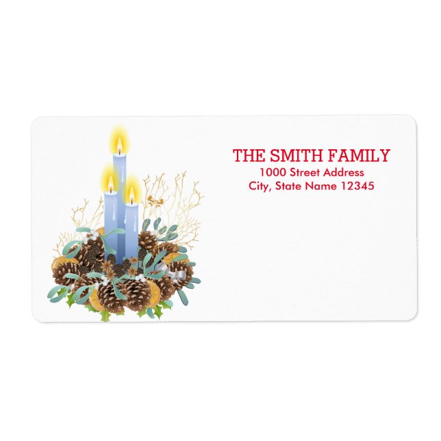 Vintage Christmas Holiday Label (Front)