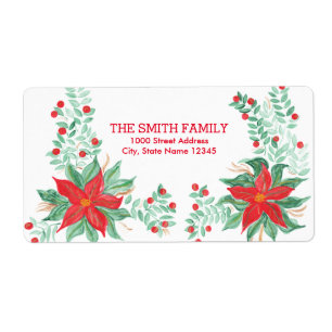 Vintage Christmas Holiday Label