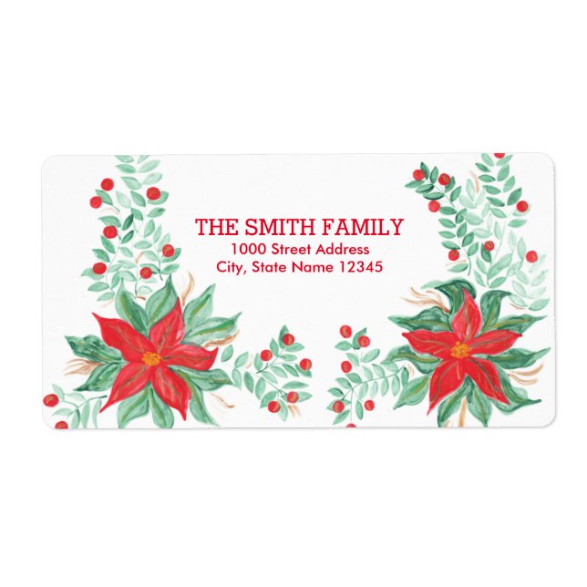 Vintage Christmas Holiday Label (Front)