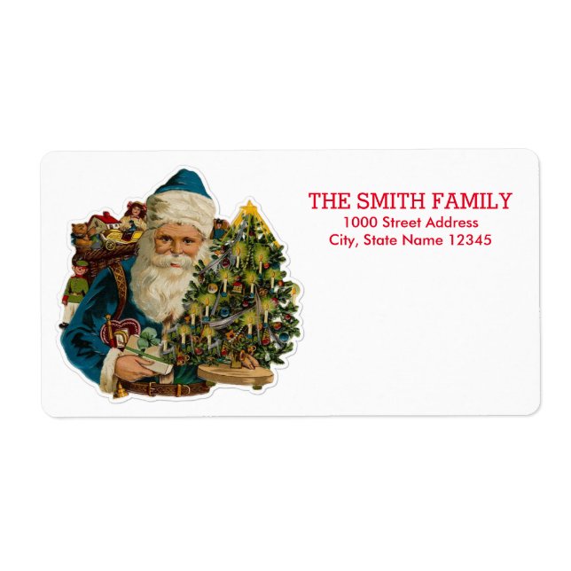 Vintage Christmas Holiday Label (Front)