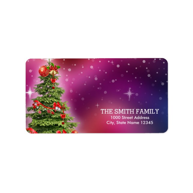 Vintage Christmas Holiday Label (Front)