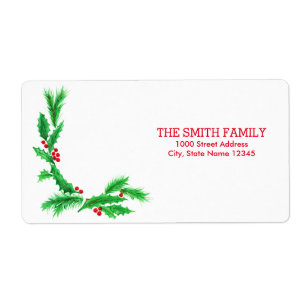 Vintage Christmas Holiday Label