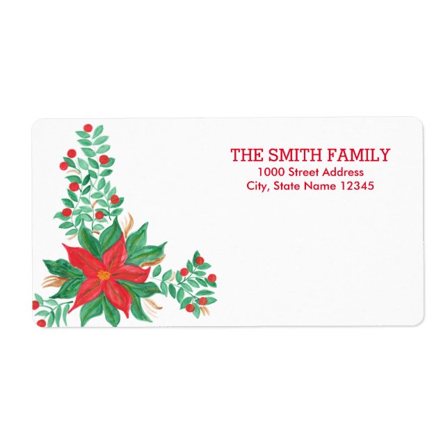 Vintage Christmas Holiday Label (Front)