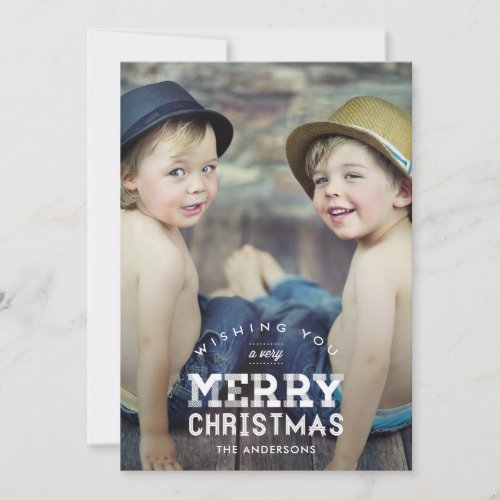 Vintage Christmas Holiday Photo Cards