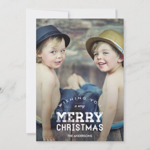 Vintage Christmas Holiday Photo Cards