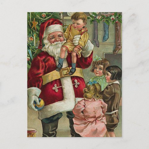 Vintage Christmas Holiday Postcard