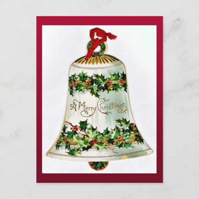 Vintage Christmas Holiday Postcard (Front)
