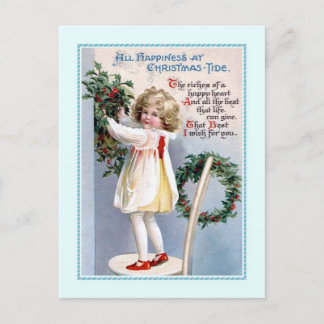 Vintage Christmas Holiday Postcard