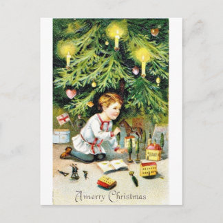 Vintage Christmas Holiday Postcard