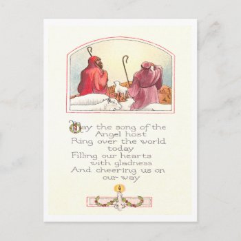 Vintage Christmas Holiday Postcard by archemedes at Zazzle