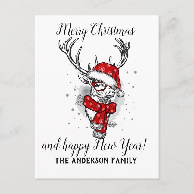 Vintage  Christmas Holiday Postcard (Front)