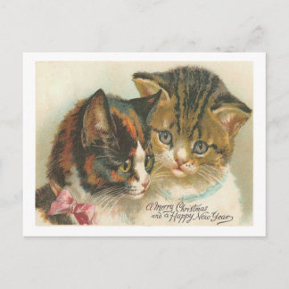 Vintage Christmas Holiday Postcard