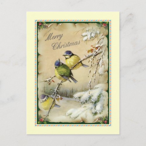 Vintage Christmas Holiday Postcard