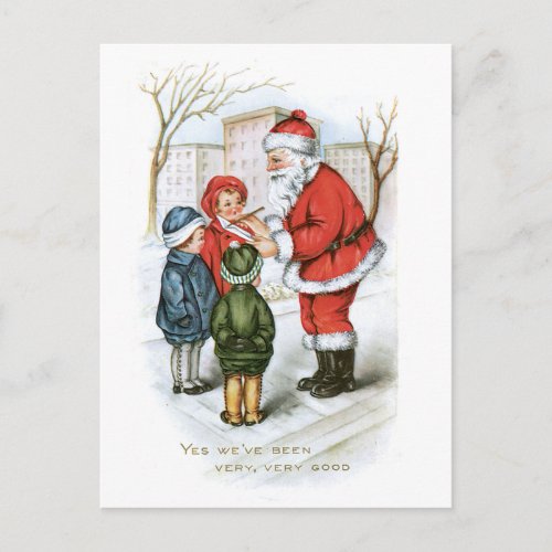 Vintage Christmas Image Holiday Postcard
